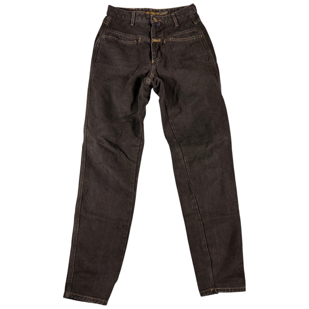 Vintage Marithe Francois Girbaud Jeans Women 9/10 Brown Denim Tapered Y2K Washed